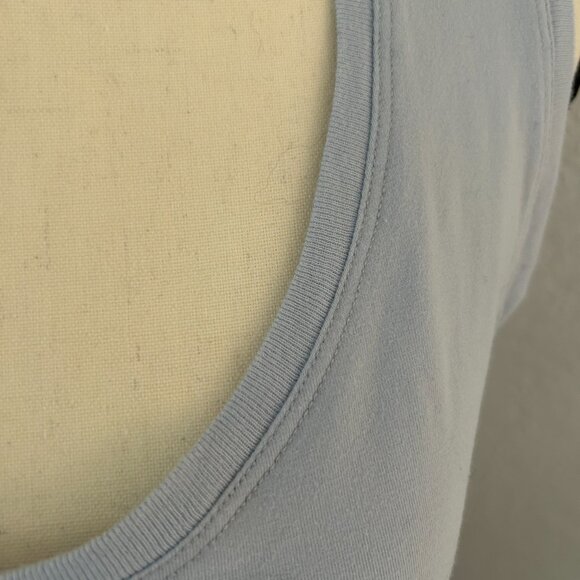 Simons Contemporaine Tank Top Blue Supima Cotton Women's Size Large, very soft! - Picture 3 of 4